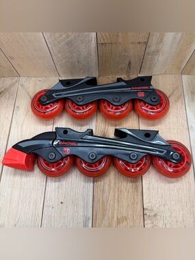 Roller Derby RD Inline Skate Replacement Wheels, Black/Red  Roller Blade Skates